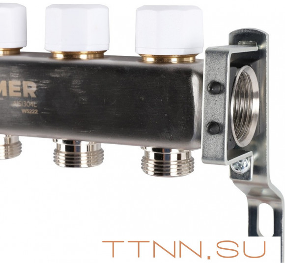 Для отопления Rommer 1"/3/4"x9 с расходомерами (RMS-1200-000009)