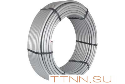 Труба стабильная из сшитого полиэтилена 16 мм STOUT PE-Xc/Al/PE-Xc 16x2,6 (бухта 100 м) серая