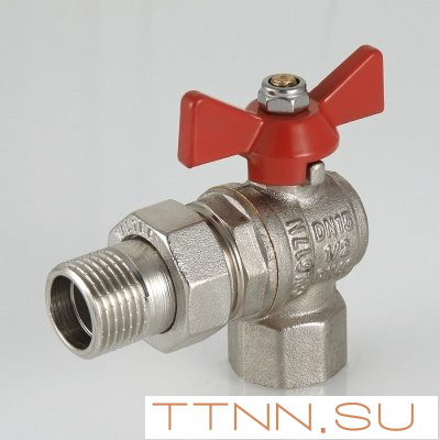 Кран шаровый с накидной гайкой угловой Valtec 1 VT.228.N.06