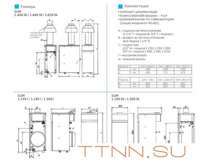 Напольный газовый котел Baxi SLIM 2.300i 5E