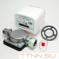 Счетчик газа Бетар СГБМ-3.2 с накидной гайкой 1/2"