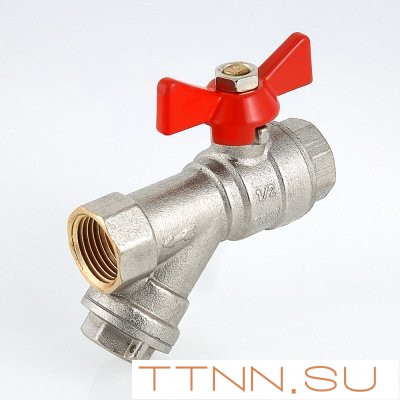 Кран шаровый с фильтром Valtec 1/2 VT.293 FF
