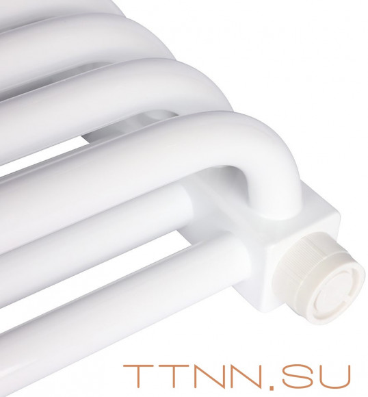 Стальной трубчатый радиатор 2-колончатый Rommer RST 2030/12 нижнее правое подключение RAL9016