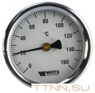 Термометр биметаллический с погружной гильзой Watts F+R801 (T) 80/75 (1/2",160"С)
