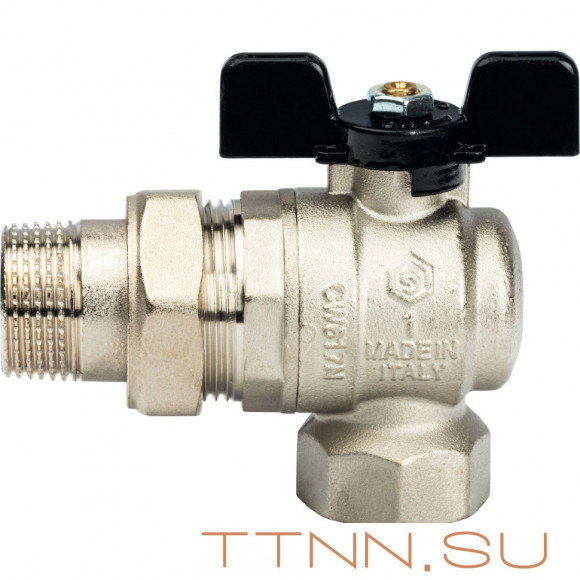 Кран шаровой с накидной гайкой угловой STOUT 1" SVB-0008-000025