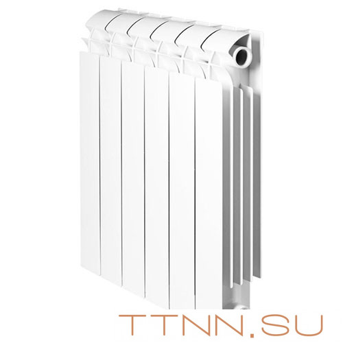 Алюминиевый радиатор Global VOX- R 500 6 секций, нижнее подключение