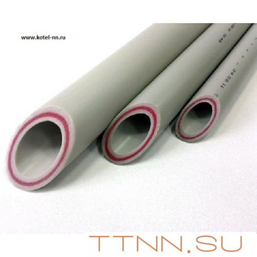 Полипропиленовая труба D20 PN 25 стекловолокно Серый