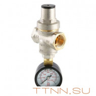 Редуктор давления с манометром Valtec 1/2"  до 5,5 бар VT.088