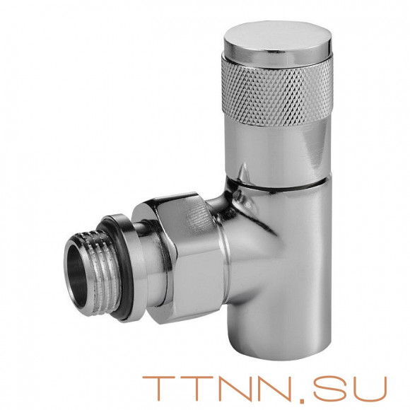 Набор вентелей Royal Thermo PIANO, УГЛОВОЙ, (2 шт) хром