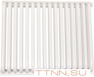 Стальной трубчатый радиатор 2-колончатый Rommer RST 2050/16 нижнее правое подключение RAL9016