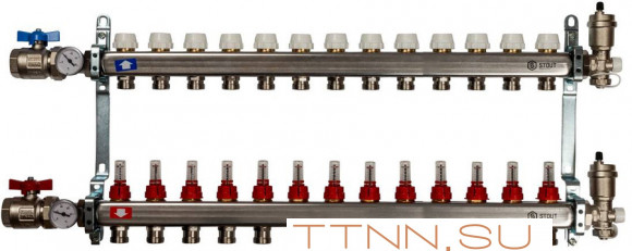 Коллектор с расходомерами STOUT SMS 0907 000013
