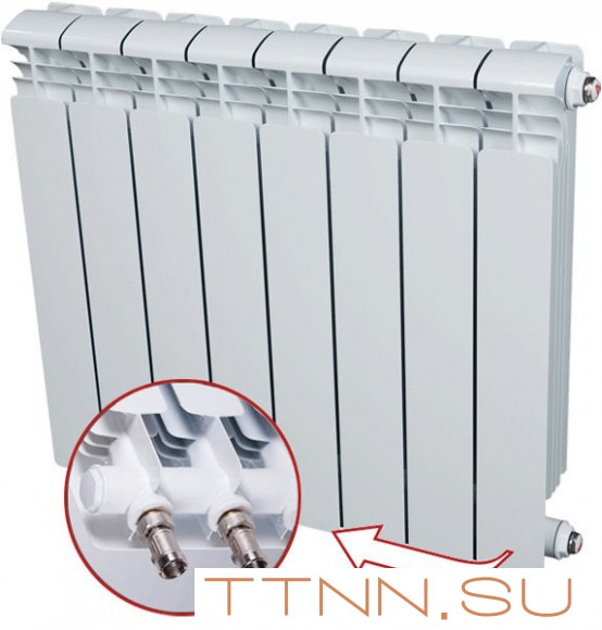 Алюминиевый радиатор Rifar Alum Ventil 500 8 секц.