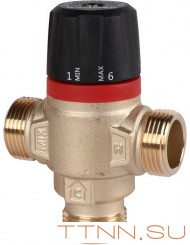 Смесительный клапан Rommer 3/4" НР 35-60°С KV 1,6 (RVM-0122-166020) боковое смешивание