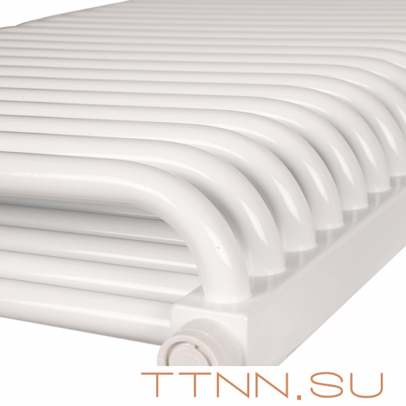 Стальной трубчатый радиатор 2-колончатый Rommer RST 2050/24 нижнее правое подключение RAL9016