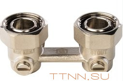 Узел нижнего подключения радиатора STOUT 3/4 для двухтрубной системы SVH 0004 000020