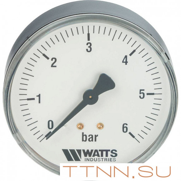 Манометр аксиальный Watts F+R100(MDA) 80/6x1/4"