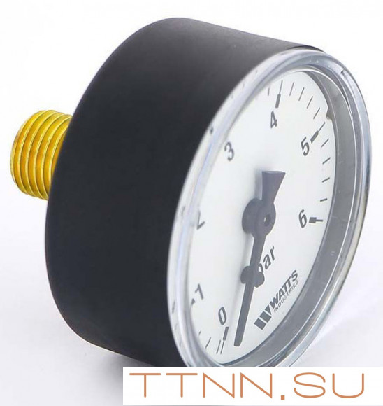 Манометр аксиальный Watts F+R100(MDA) 80/6x1/4"