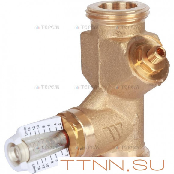 Балансировочный вентиль Watts НP SRV-AG20 с расходомером(1.4-36л/м)