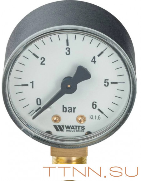 Манометр радиальный Watts F+R200 (MDR) 100/ 6x1/2"