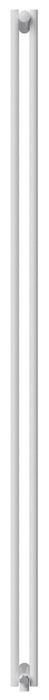 Стальной трубчатый радиатор 2-колончатый Royal Thermo Shift R22 VC2180 - 08 секц. RAL9016, нижнее 1/2