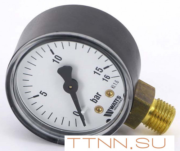 Манометр радиальный Watts F+R200 (MDR) 63/ 16x1/4"