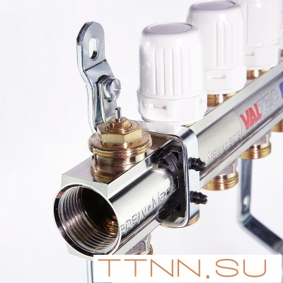 Для отопления VALTEC 1"х5 вых. Евроконус 3/4"