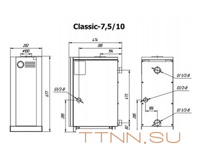 Напольный газовый котел Лемакс Classic-10