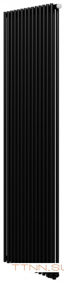 Стальной трубчатый радиатор 2-колончатый Royal Thermo Shift R22 VC2180 - 14 секц. RAL9005m, нижнее 1/2