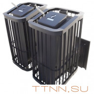 Печь Варвара Терма "Каменка" Мини с контуром, укороченная топка