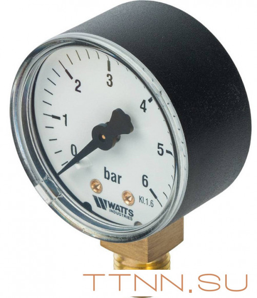Манометр радиальный Watts F+R200 (MDR) 80/ 6x1/2"