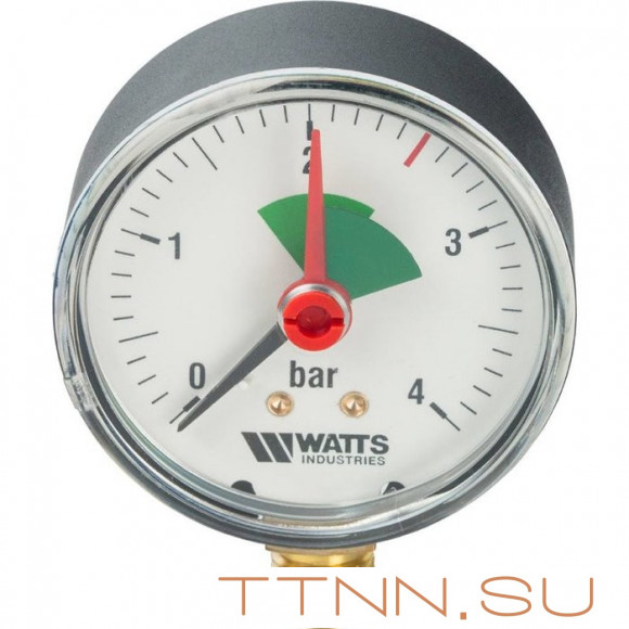Манометр радиальный Watts F+R201 (MHR) 100/4x1/2"