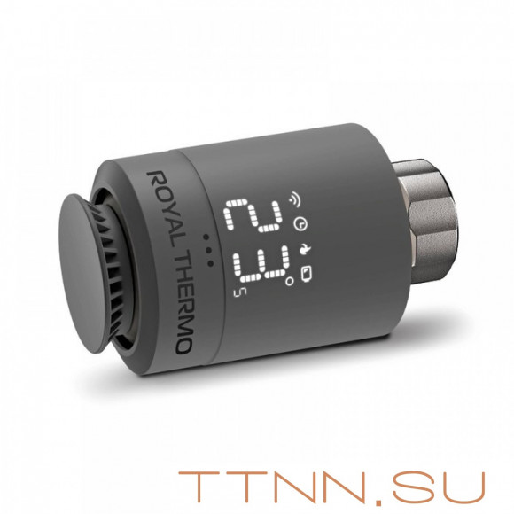 Термоголовка Royal Thermo набор для дистанционного управления Smart Heat, серебристый Термоголовка Royal Thermo набор для дистанционного управления Smart Heat, серебристый
