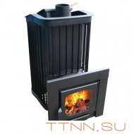 Печь Варвара Терма "Каменка" Мини, удлиненная топка, панорамная дверь
