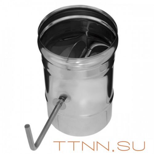 Шибер поворотный Нерж. (0.5мм) диаметр 120