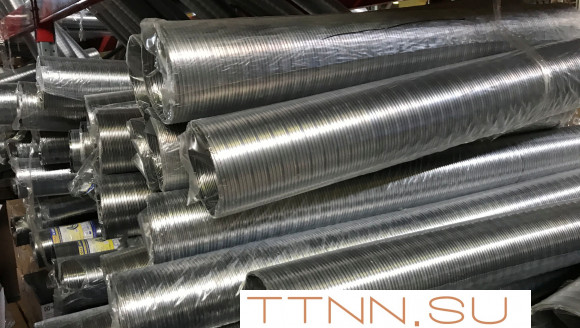 Газоход гофрированный d 90 мм (6м) из нержавеющей стали Газоход гофрированный d 90 мм (6м) из нержавеющей стали