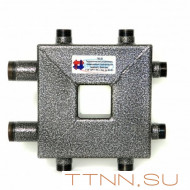 Распределительный коллектор совмещенный с гидравлическим разделителем на 3 контура, арт. ГК3-50