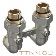 Узел нижнего подключения Royal Thermo угловой 1/2"х3/4" EK (никель)