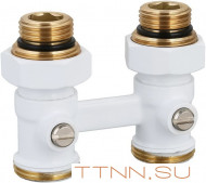 Узлы нижнего подключения Royal Thermo прямой 1/2"х3/4" EK (белый)