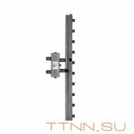 Распределительный коллектор совмещенный с гидравлическим разделителем на 5 контуров, арт. ГК5V-110