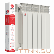 Алюминиевый радиатор НРЗ ЛЮКС 500/100 12 секций