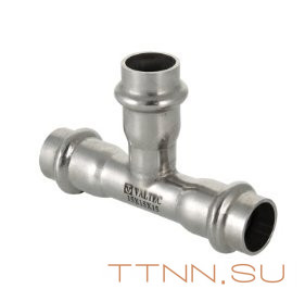 Фитинг из нержавеющей стали-пресс тройник Valtec 35х22х35
