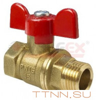 Кран шаровой VALFEX 1/2 ручка-бабочка VF.218.LB1.012 Кран шаровой VALFEX 1/2 ручка-бабочка VF.218.LB1.012