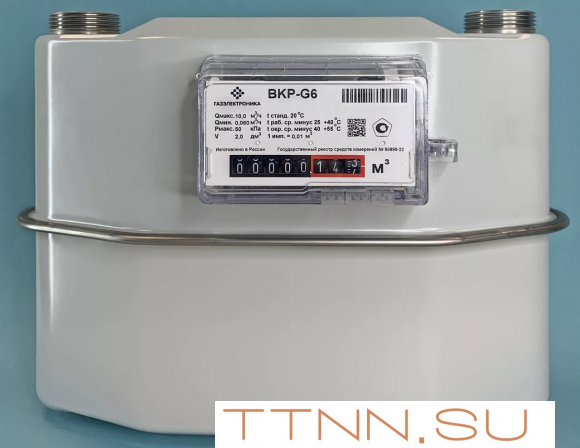 Счетчик газа ВКР-G6 правый 250