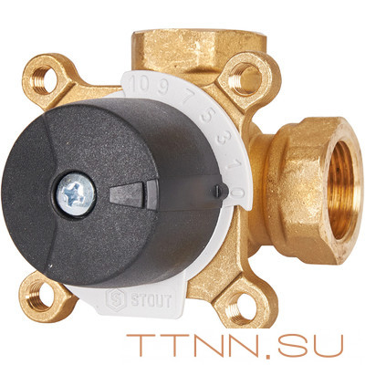 Смесительный клапан STOUT 3/4 KVs 6 м3/ч